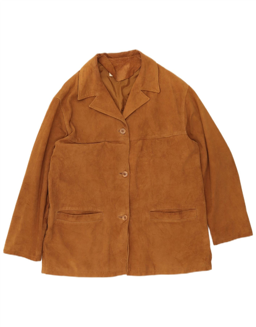 Zamszowa kurtka damska MASTERPELLE IT 48 XL Brązowa skóra