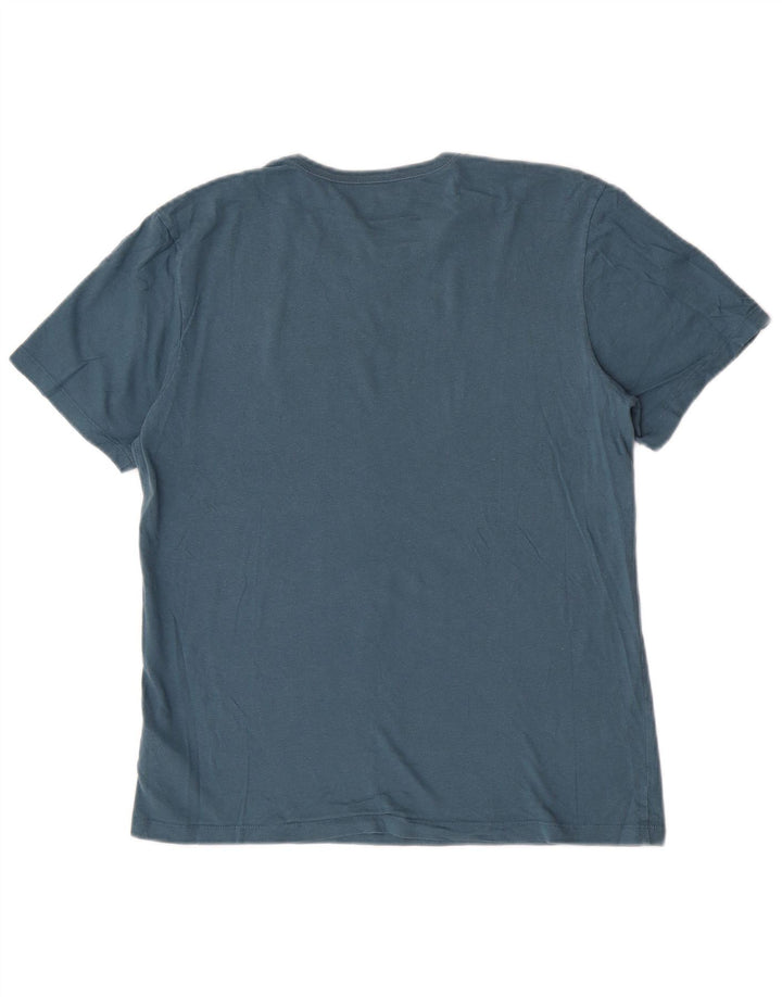 T-shirt męski Hugo Boss, bawełniany, średni niebieski