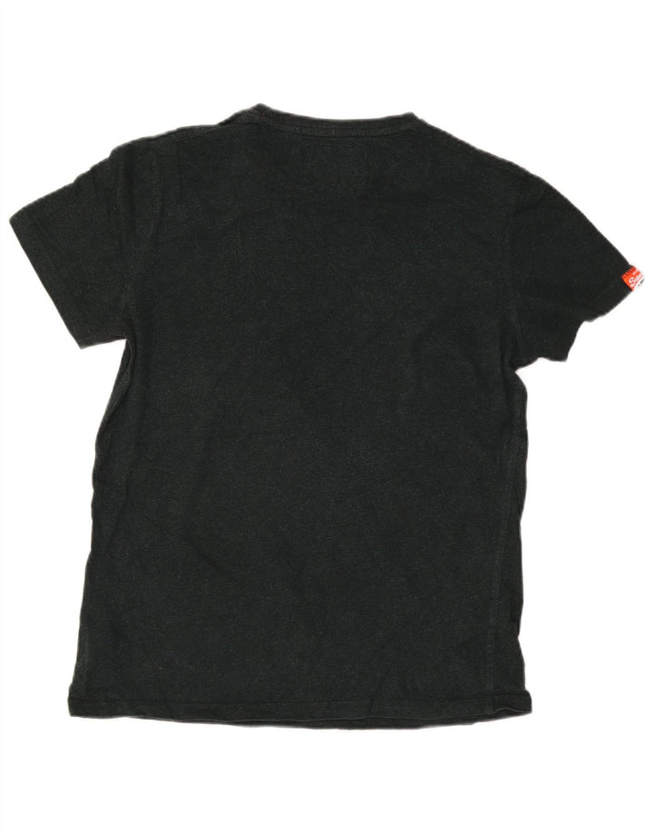 Męski T-shirt Superdry, duży, czarny, bawełniany