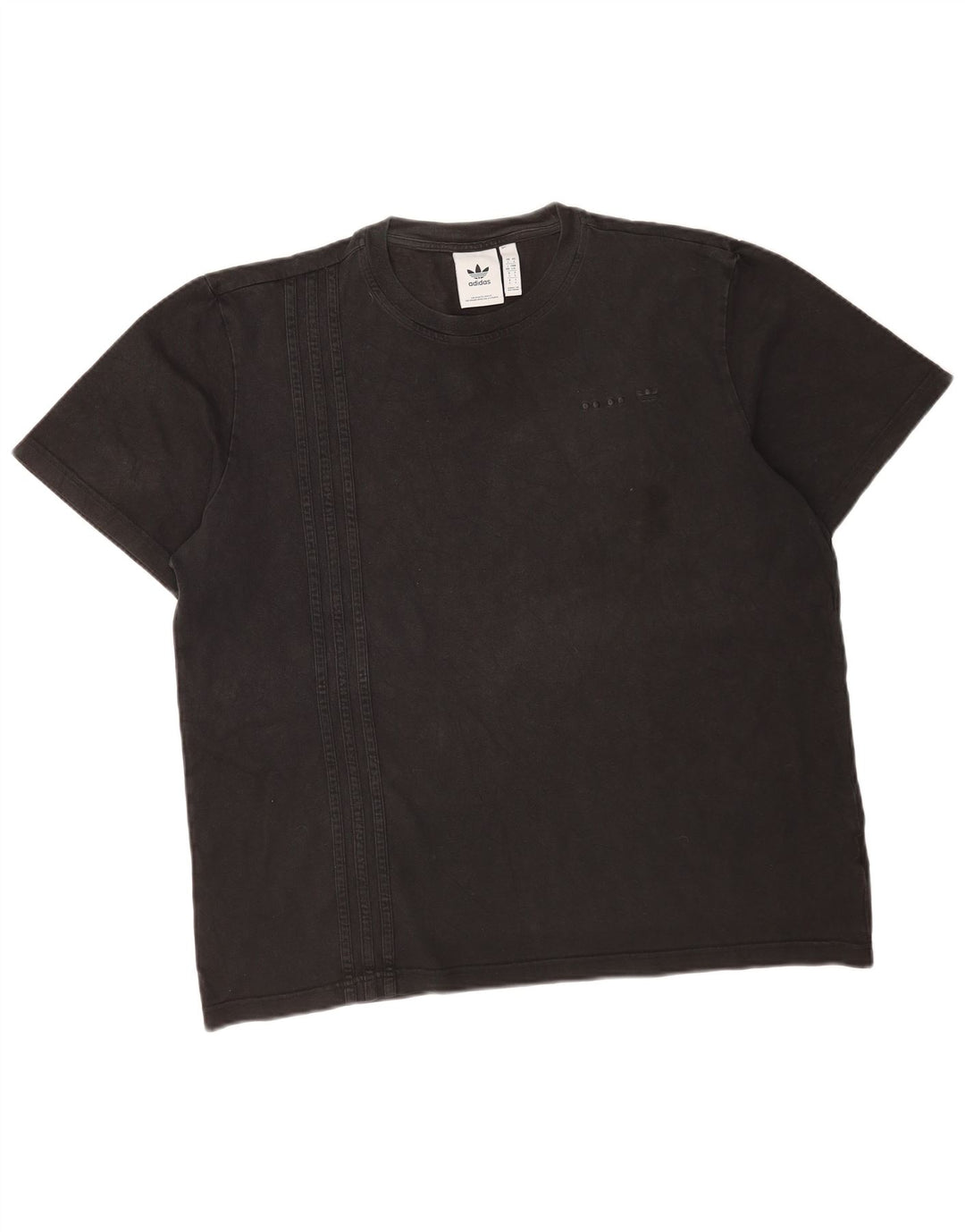 Adidas Męski T-shirt Top Duży Czarny Bawełniany