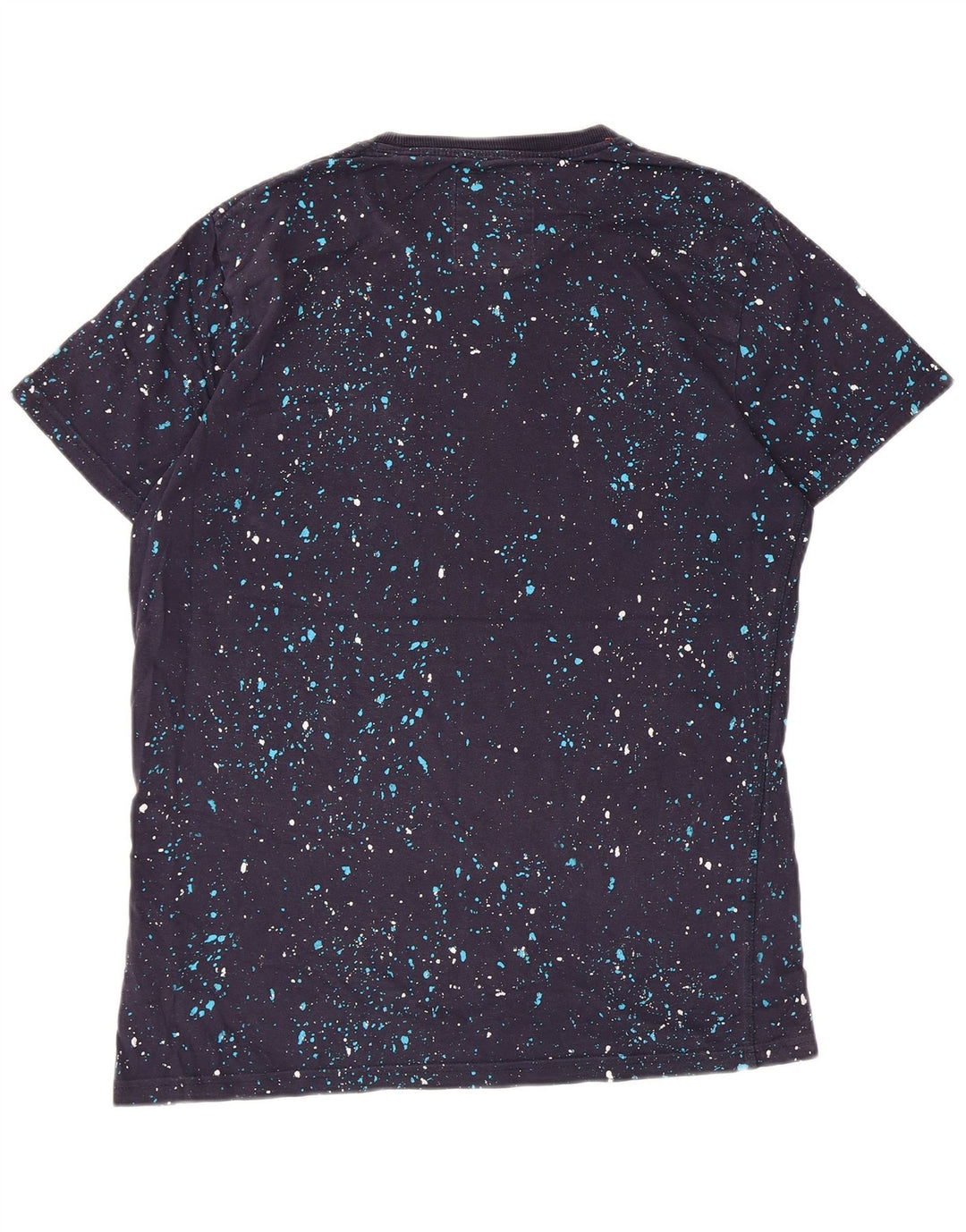 T-shirt męski Superdry, duży, bawełniany w granatowe cętki