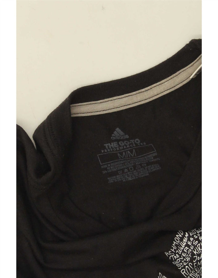 Adidas Męska koszulka z grafiką Orlando Top, średni czarny poliester