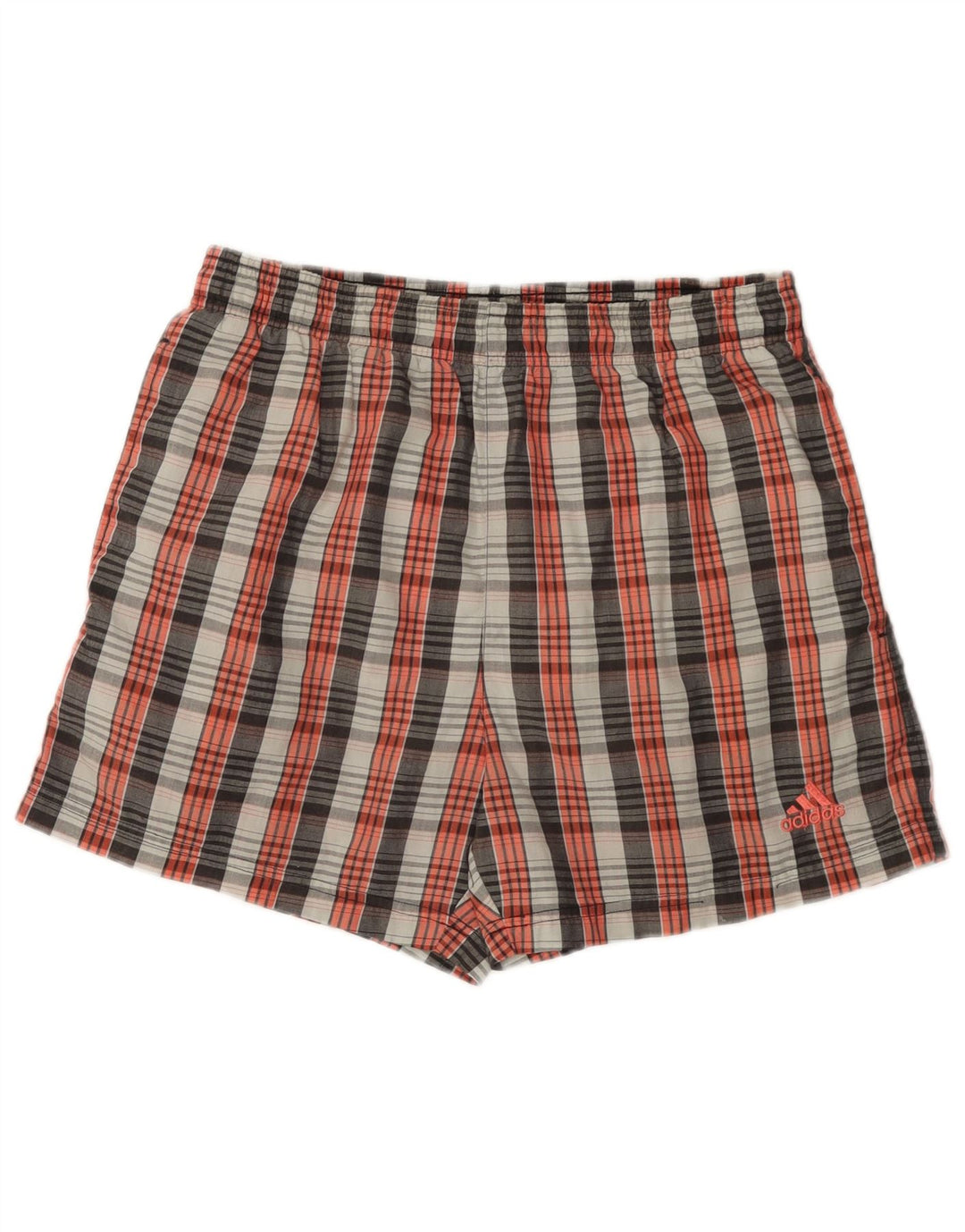 Męskie spodenki sportowe Adidas, średnie, wielokolorowe, poliestrowe w kratkę