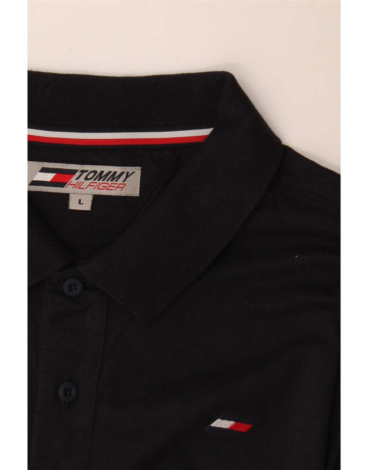 Męska koszulka polo Tommy Hilfiger, duża, granatowa