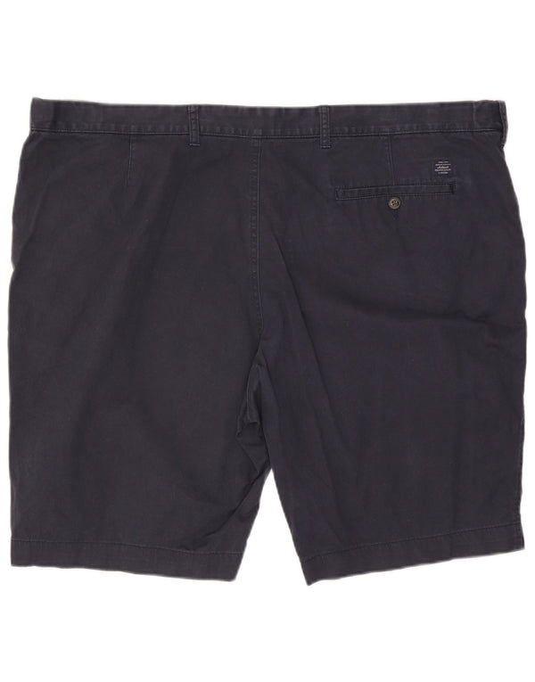 Marks & Spencer Męskie spodenki Chino o regularnym kroju W48 4XL Granatowa bawełna