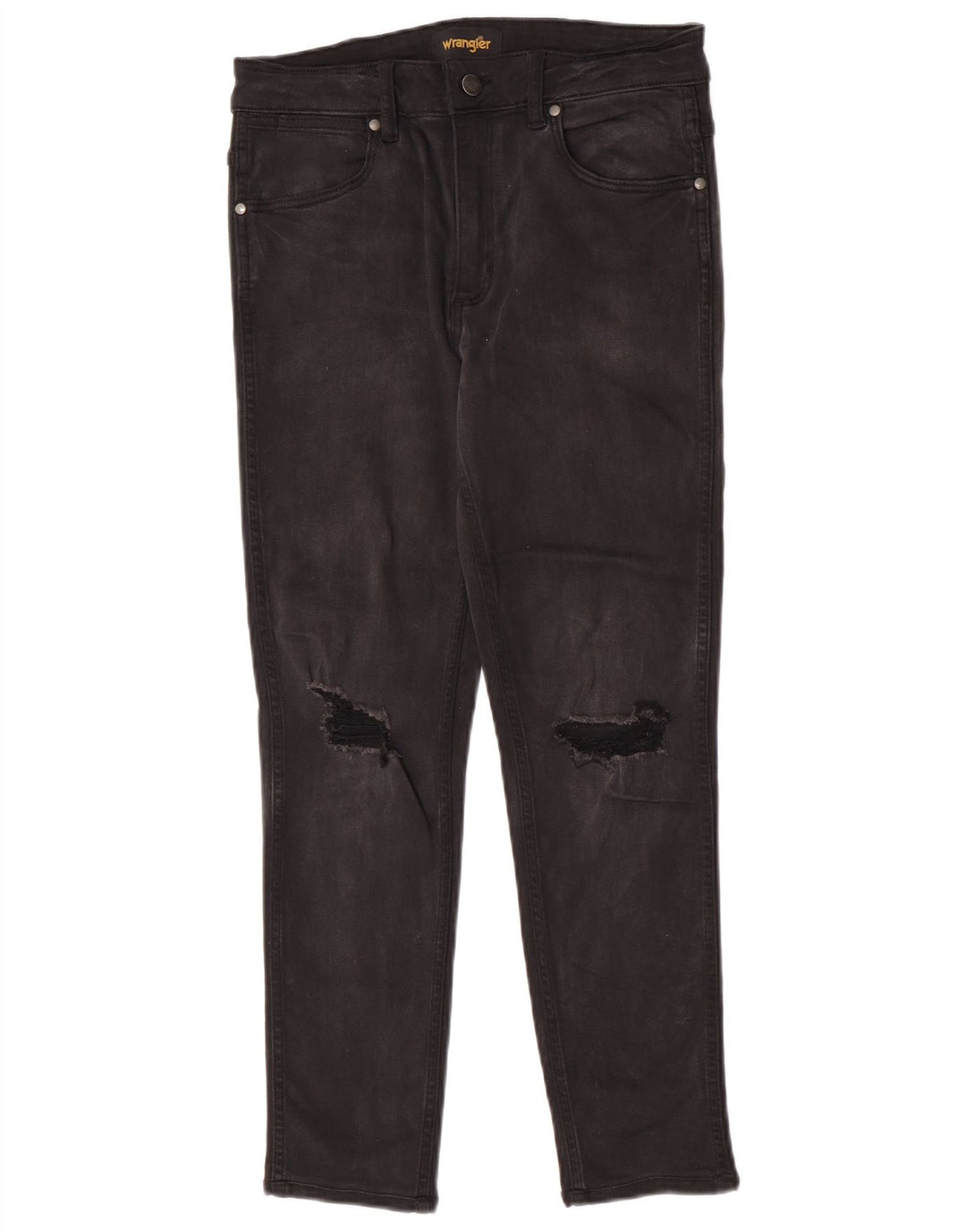 Damskie jeansy Wrangler w trudnej sytuacji W30 L26, czarne, bawełniane