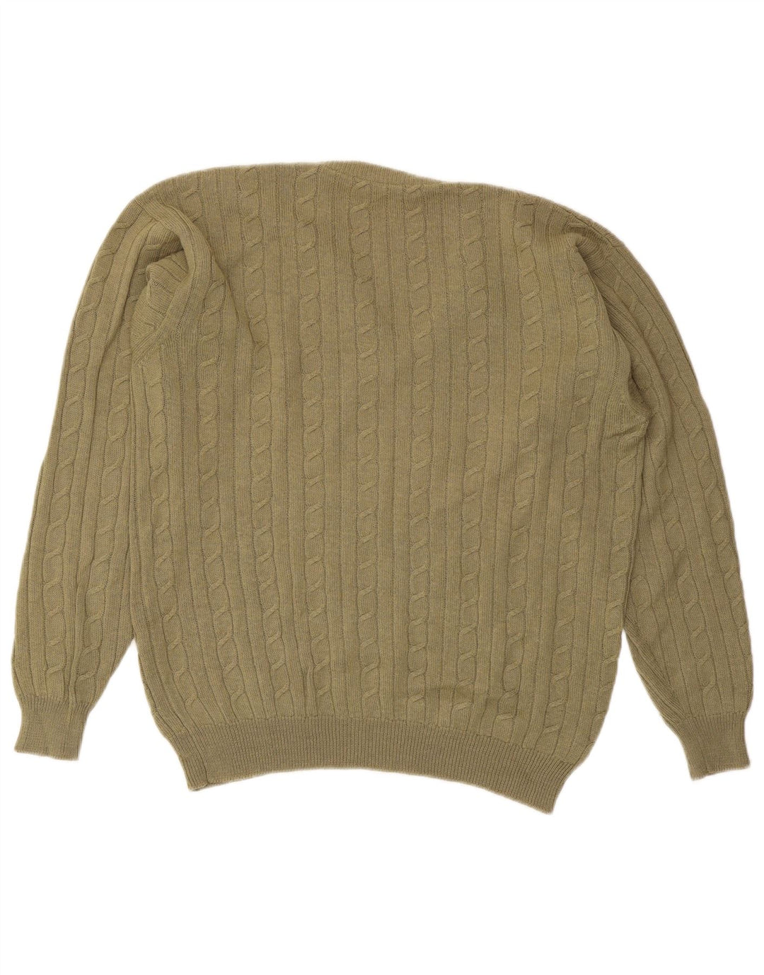Męski sweter w stylu VINTAGE, duży, khaki