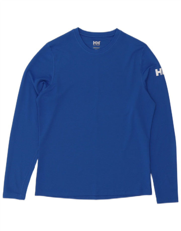 Helly Hansen Męski top z długim rękawem, mały, niebieski poliester
