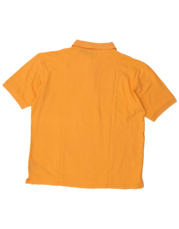 Męska koszulka polo Fila, duża, pomarańczowa, bawełniana