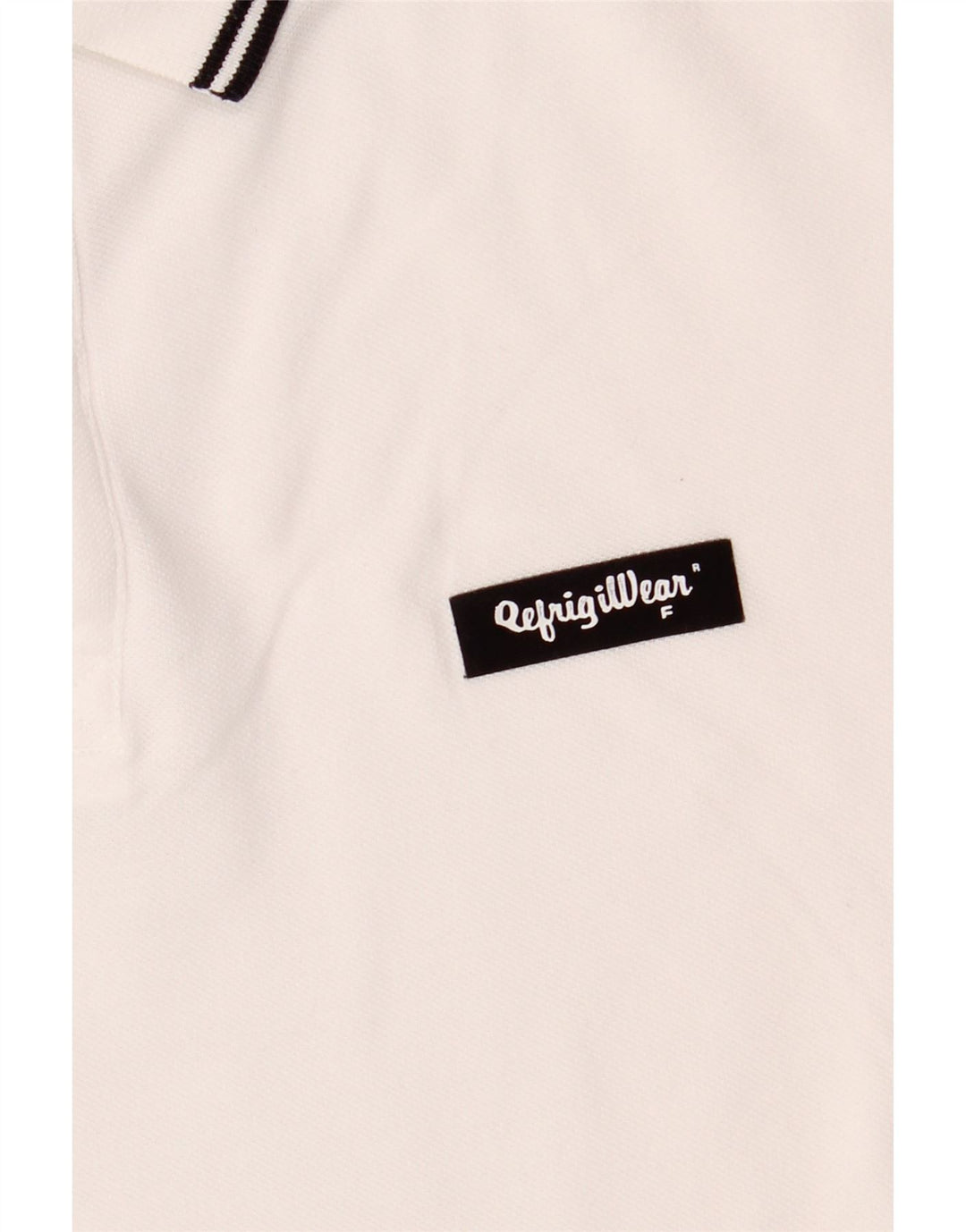 Męska koszulka polo Refrigiwear, średnia biała bawełna