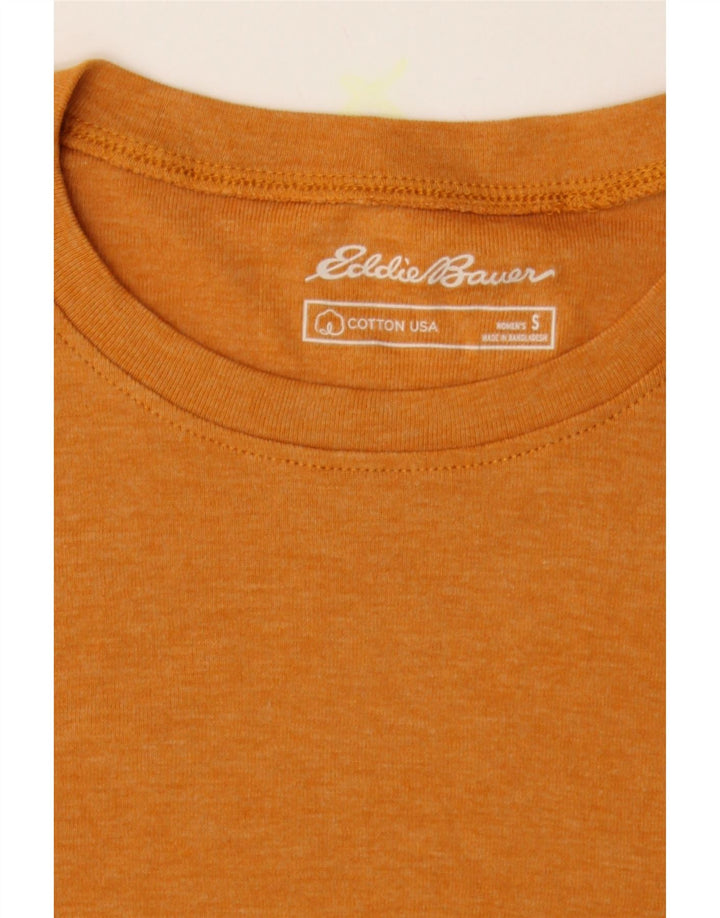 EDDIE BAUER Womens Top Long Sleeve UK 10 Small Yellow Cotton Vintage Eddie Bauer and Second-Hand Eddie Bauer from Messina Hembry 