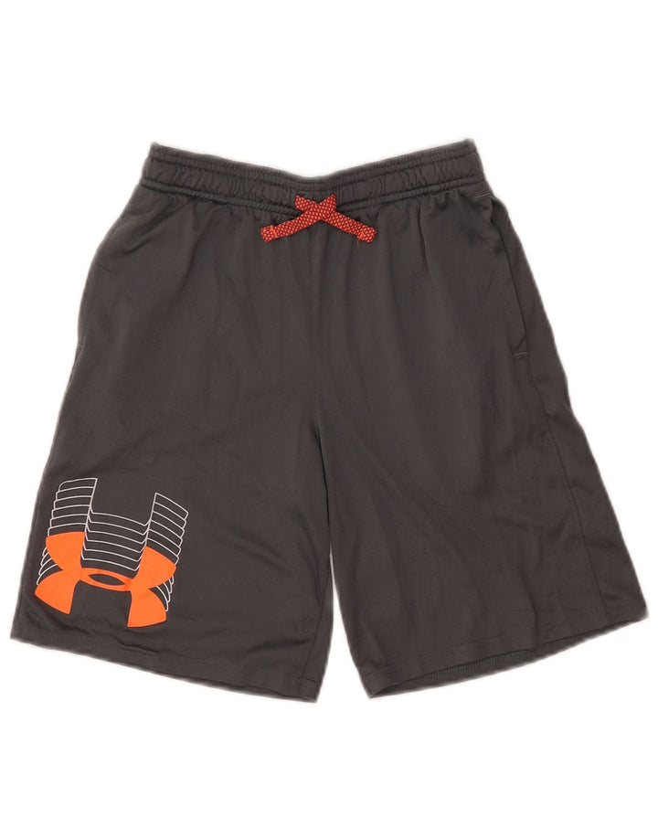 Chłopięce spodenki sportowe UNDER ARMOUR Heat Gear Graphic 9-10 lat, średnioszare