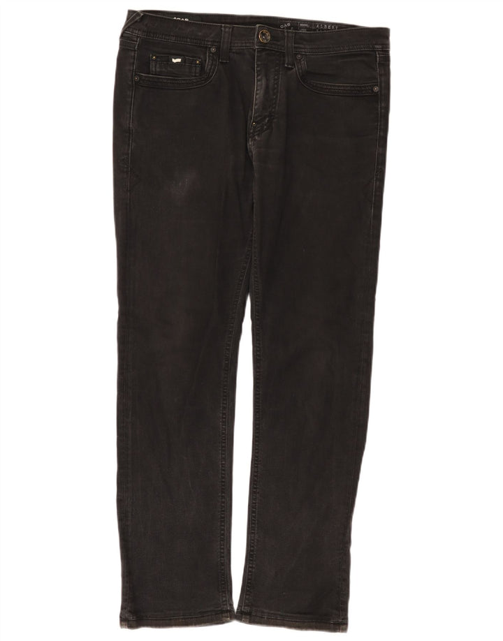 Damskie jeansy Gas Albert Slim W33 L28 Czarne bawełniane