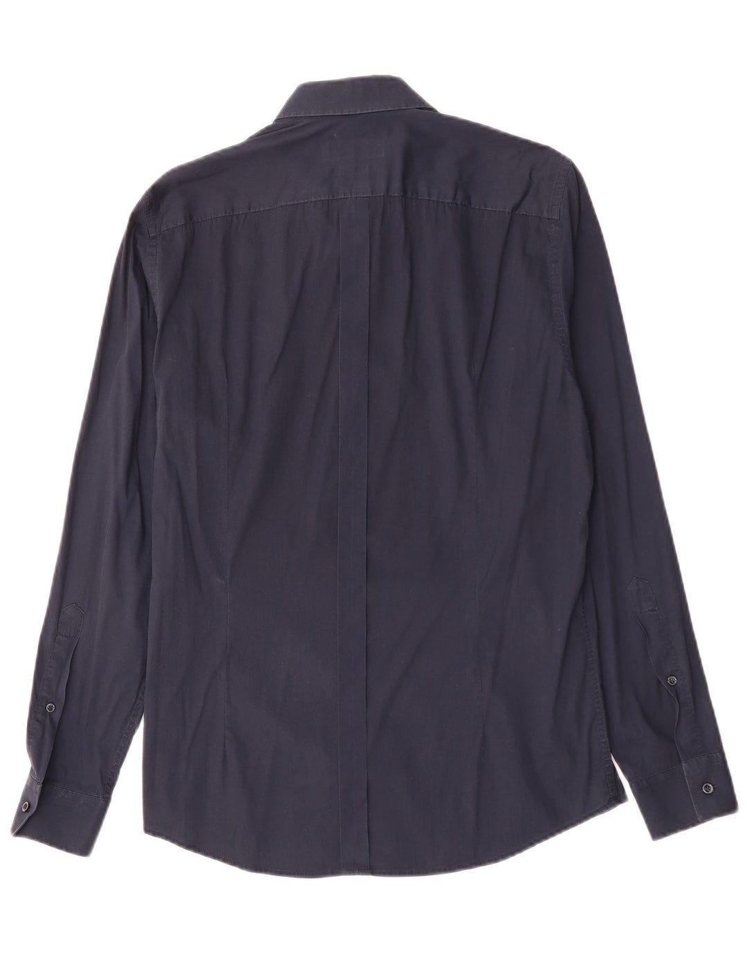 Koszula męska TRUSSARDI JEANS o kroju slim fit, rozmiar 40, średnia, granatowa, bawełniana