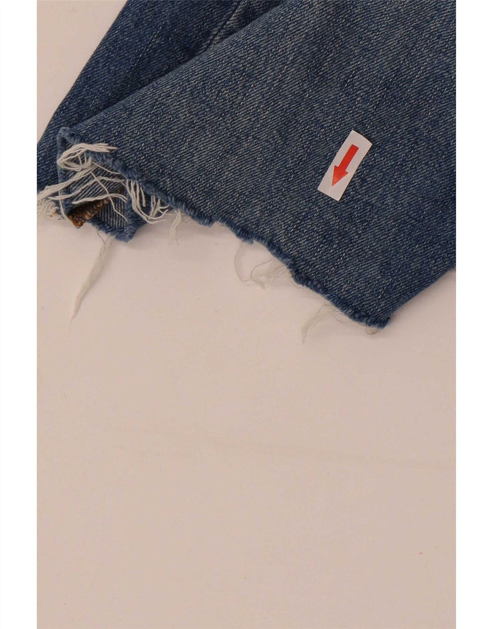 Damskie spodenki jeansowe Zara EU 40 Medium W30, niebieska bawełna