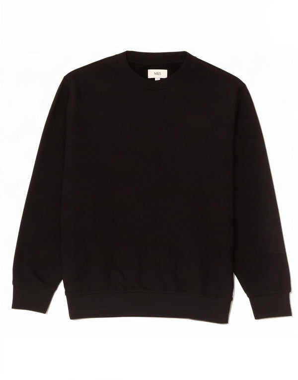 Marks & Spencer Męski sweter XL, czarny, bawełniany