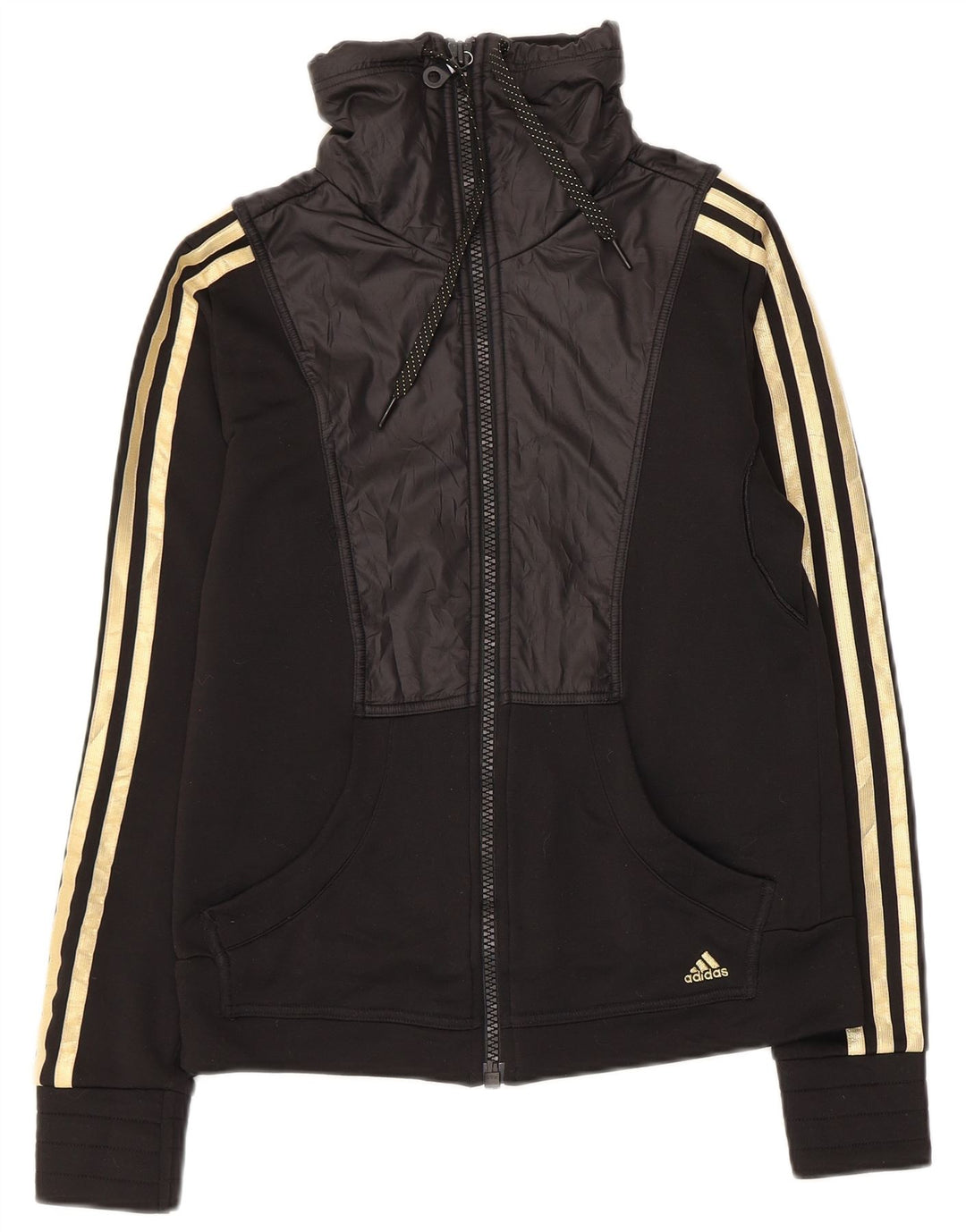 Damska bluza dresowa Adidas Climalite Top Jacket UK 12 Średni Czarny Poliester