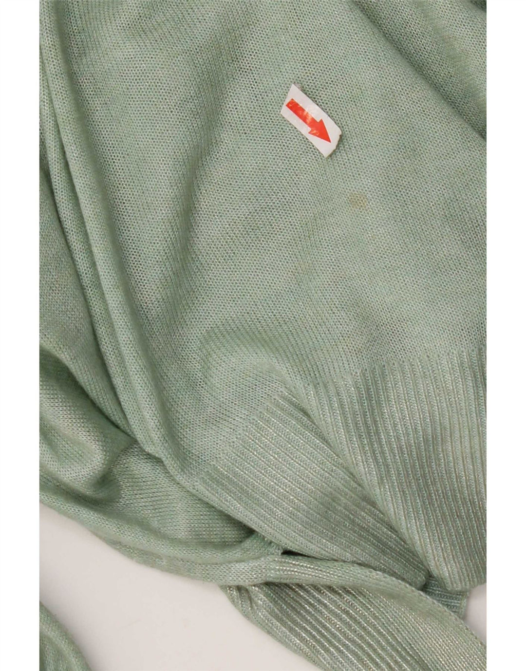 Sweter damski Zara z dekoltem w łódkę UK 14, średni zielony