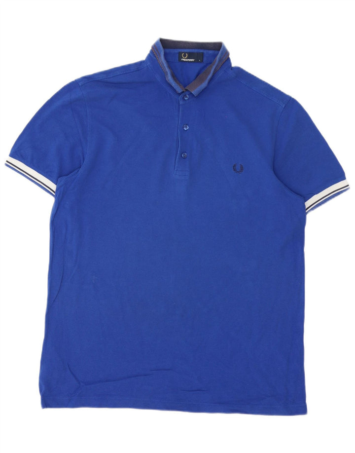 Męska koszulka polo Fred Perry, duża, niebieska, bawełniana w paski
