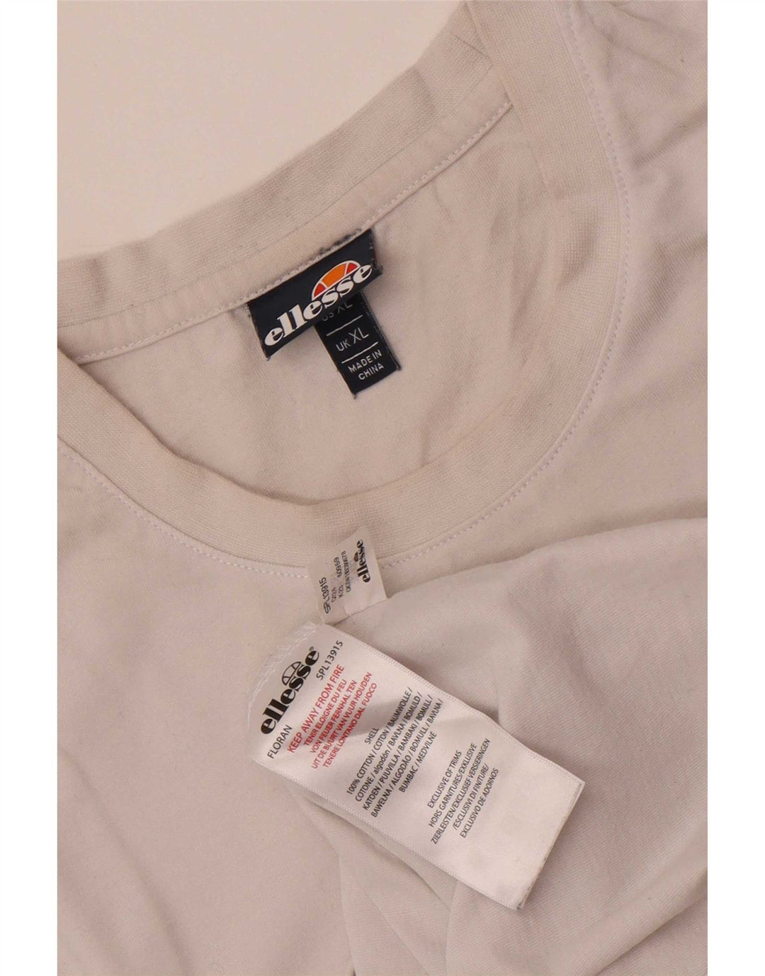 T-shirt męski Ellesse Top XL, biała bawełna