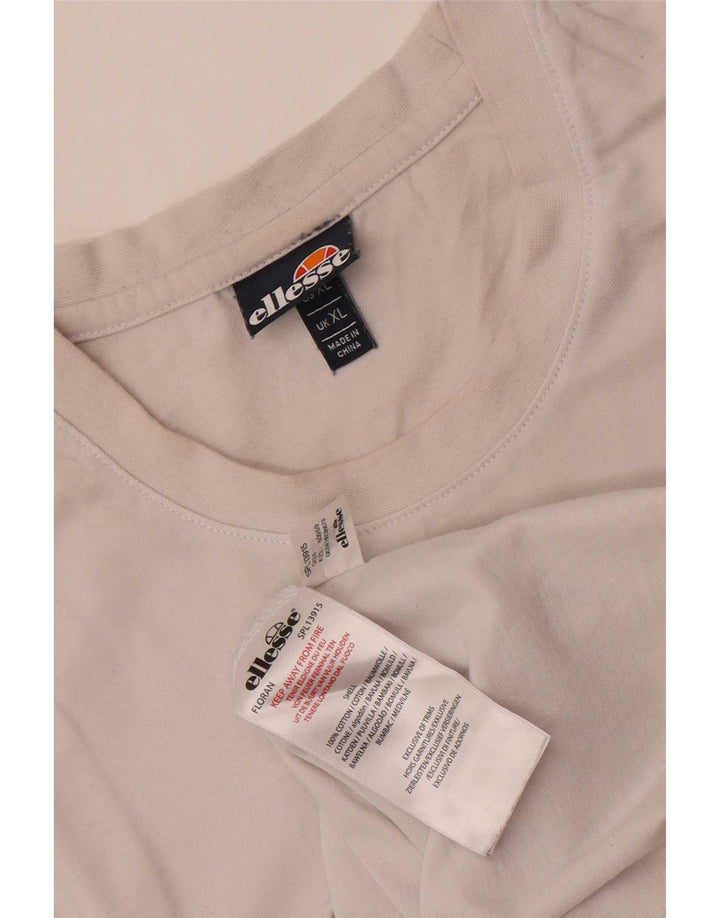 T-shirt męski Ellesse Top XL, biała bawełna
