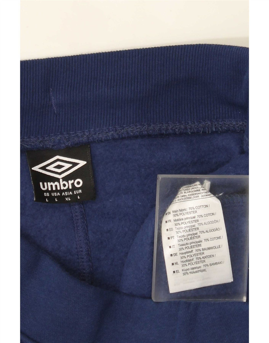 Męskie spodenki sportowe Umbro, duże, granatowe, bawełniane