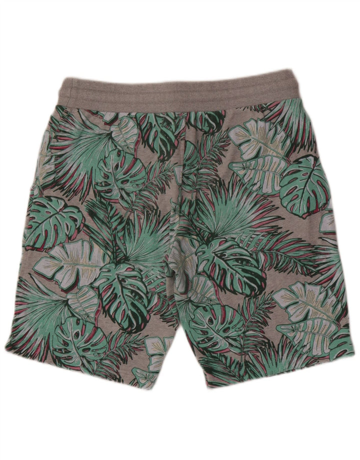 Męskie spodenki sportowe Superdry, duże, szare, bawełniane w kwiaty