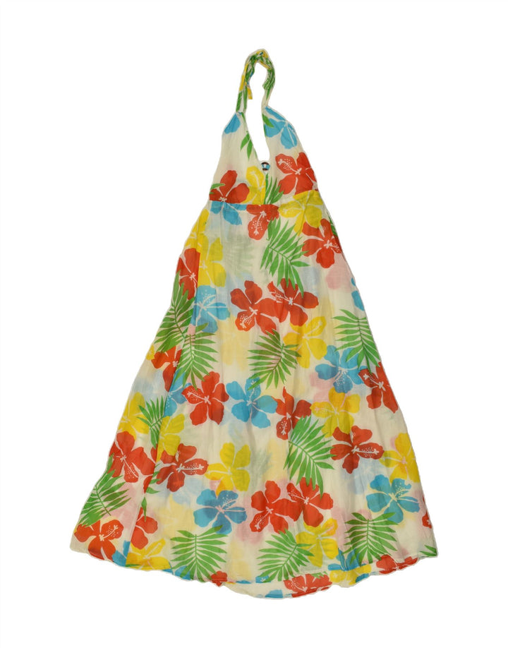 VINTAGE Womens Halter Dress UK 0 2XS Multicoloured Floral | Vintage Vintage | Thrift | Second-Hand Vintage | Used Clothing | Messina Hembry 
