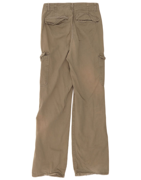 Damskie spodnie cargo o luźnym kroju Zara EU 36 XS W26 L31 Bawełna khaki