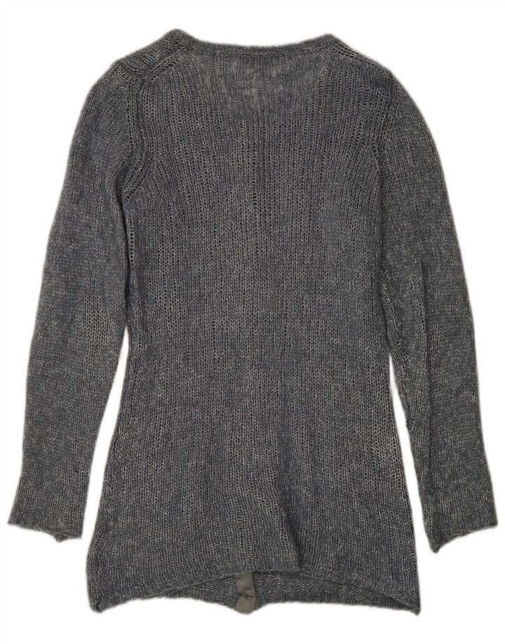 Sweter damski Fred Perry Cardigan UK 14 Large, szara, nakrapiana wiskoza