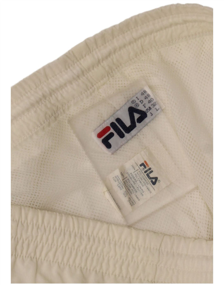 Męskie spodnie dresowe FILA Joggers IT 48 Medium Off White Poliamid