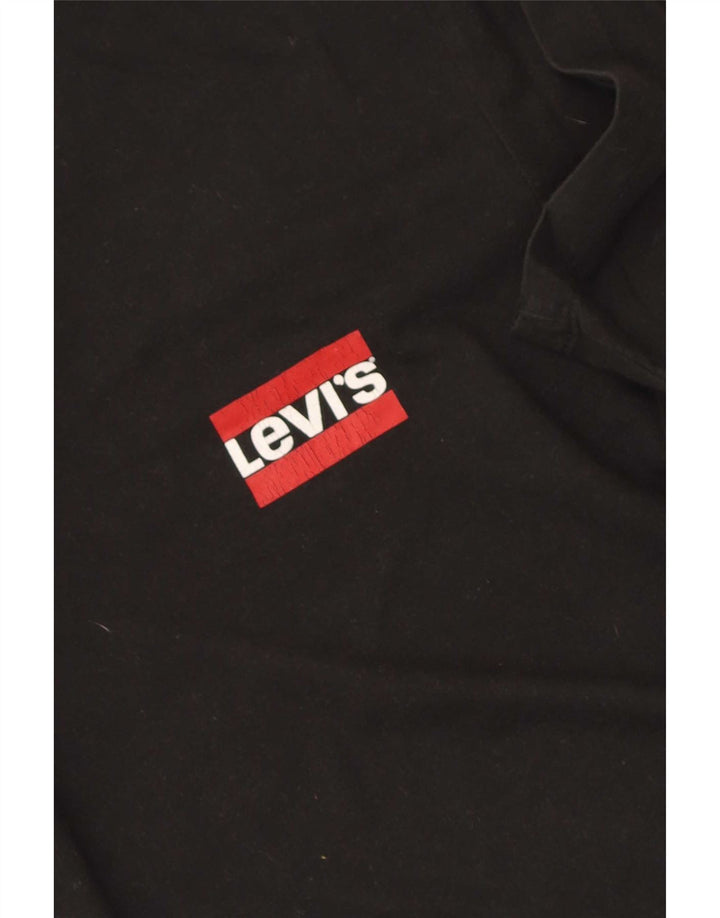 Męski T-shirt Levi's Top, duży, czarny, bawełniany
