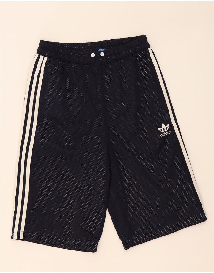 Męskie spodenki sportowe Adidas, małe, granatowe, poliestrowe