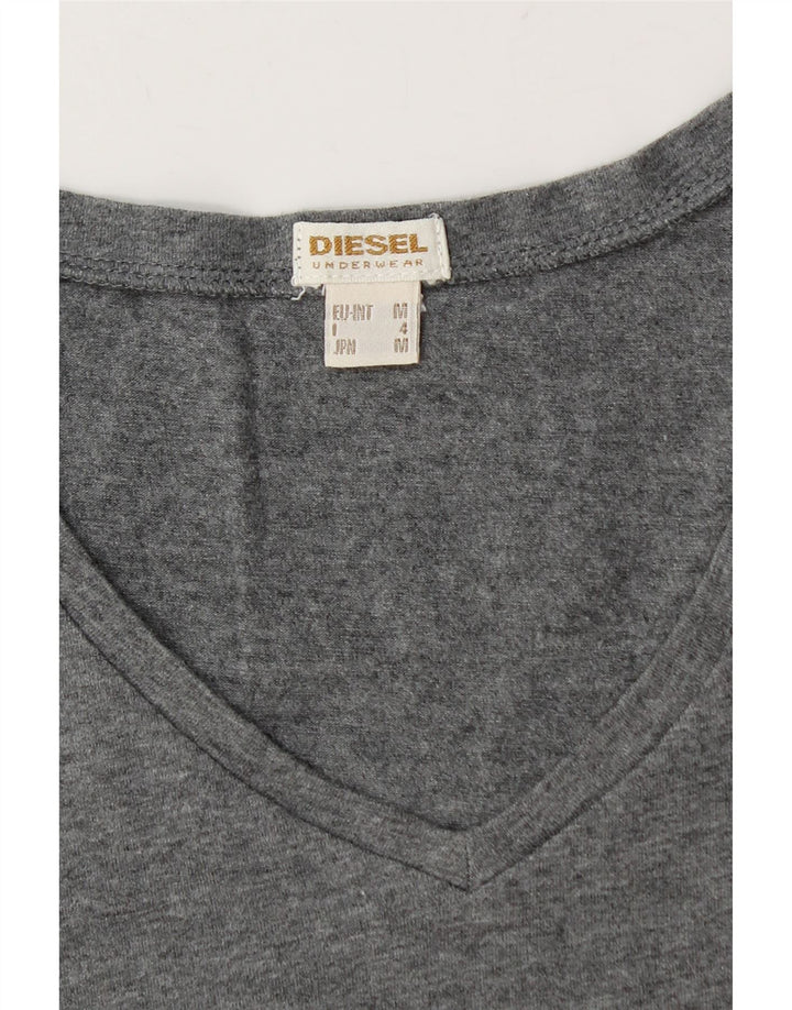 T-shirt damski DIESEL UK 12 średni szary