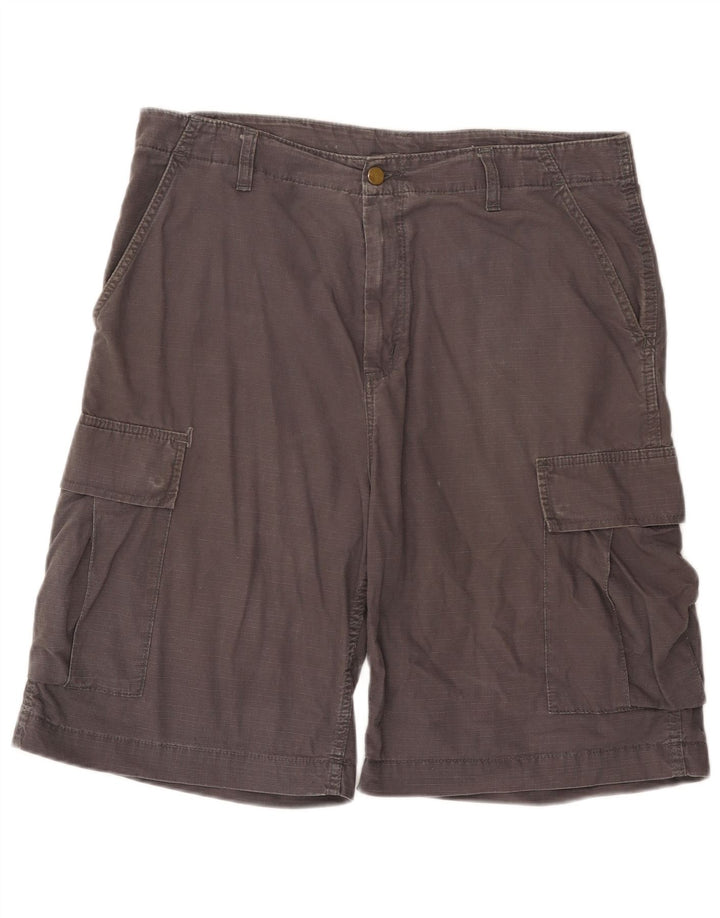 Męskie spodenki Carhartt W33, średnioszare, bawełniane