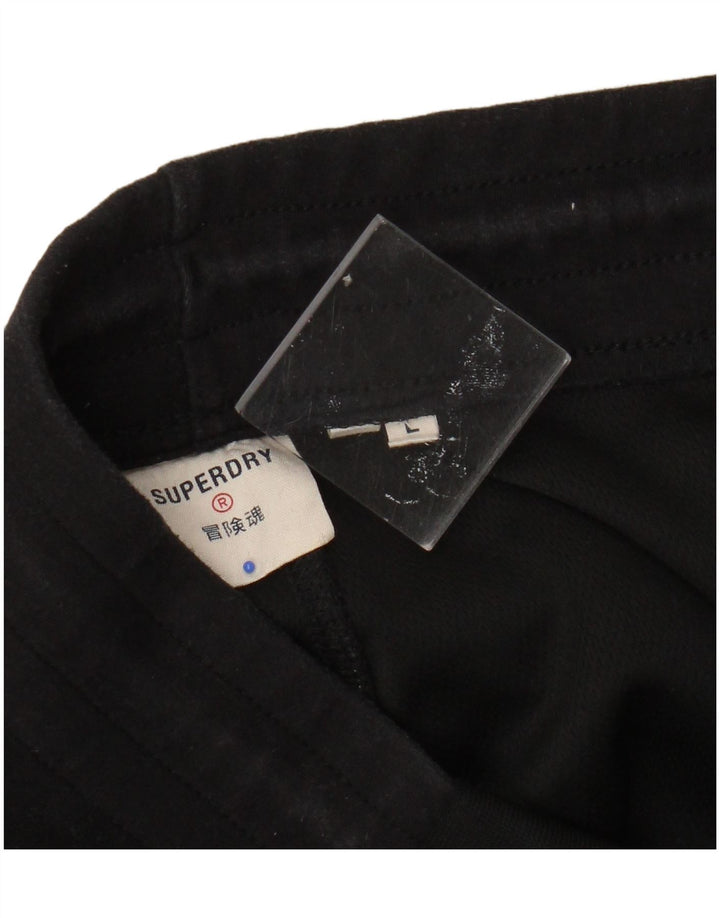Męskie spodnie dresowe SUPERDRY, duże, czarne