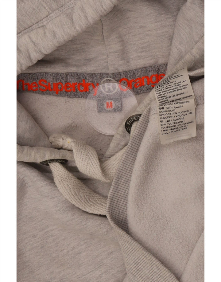 Damski sweter z kapturem Superdry UK 14, średnioszary, bawełniany