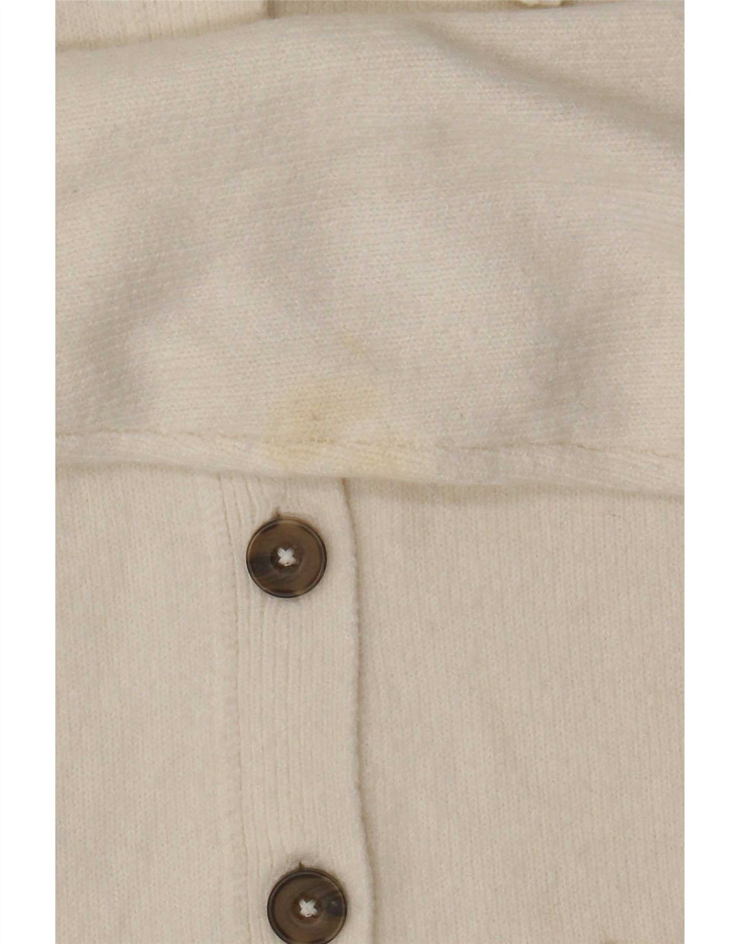 Marks & Spencer Damski sweter typu Crop Cardigan UK 10, mały, biały poliester