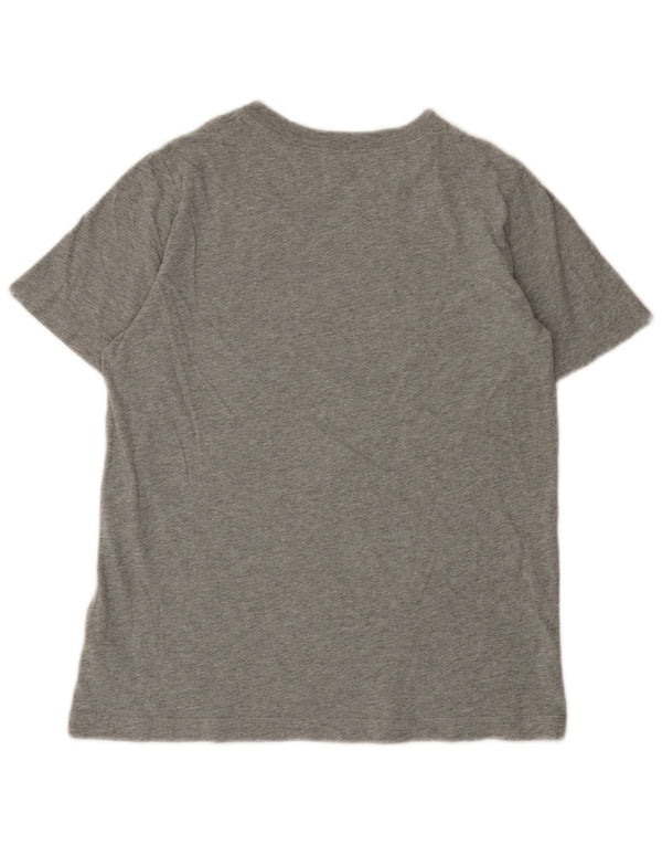 Chłopięcy T-shirt z grafiką Nike o standardowym kroju, rozmiar 13-14 lat, duży, szary, bawełniany