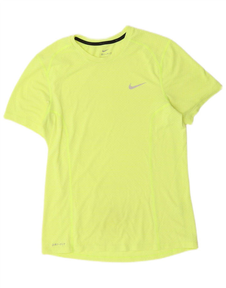 T-shirt męski Nike Dri Fit, mały, żółty