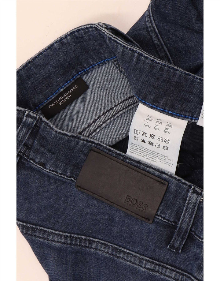 Męskie dżinsy Hugo Boss W30 L29 Granatowe, bawełniane