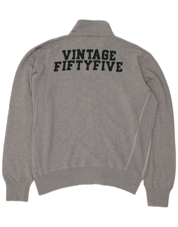 Męska bluza dresowa VINTAGE z grafiką XL, szara bawełna