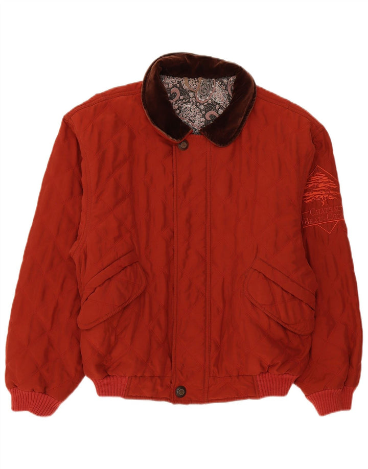 Męska kurtka bomber Chateu Beau Cedre IT 46 Small Red Colorblock