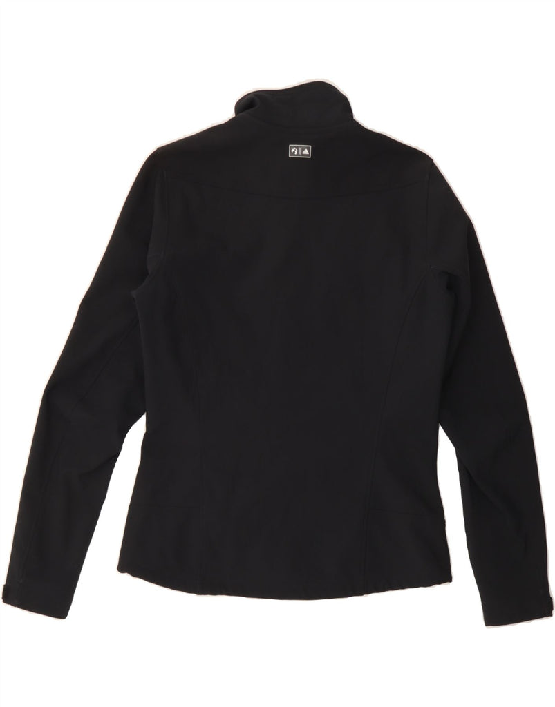 ADIDAS Womens Windbreaker Jacket UK 10 Small  Black Polyester Vintage Adidas and Second-Hand Adidas from Messina Hembry 