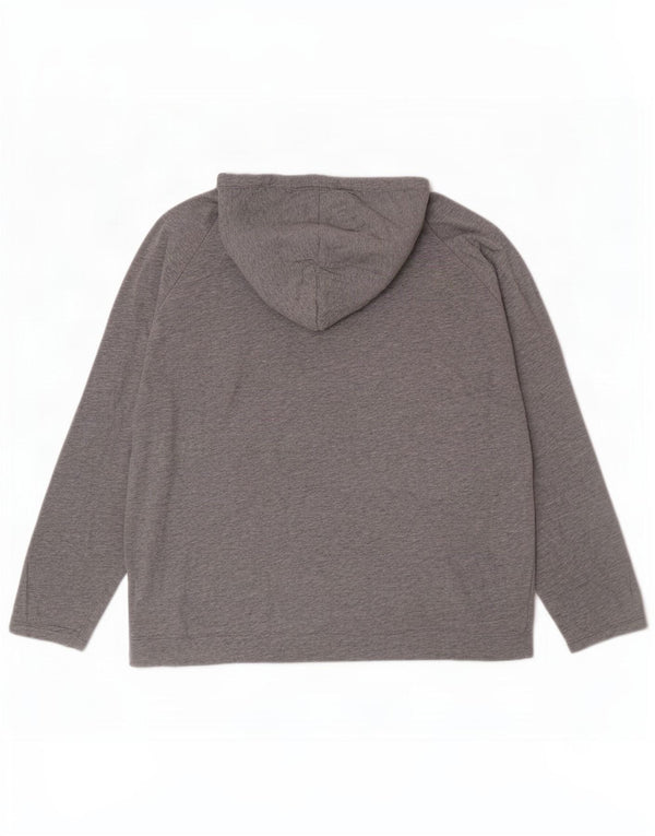 Damska bluza z kapturem Puma Oversize UK 16, duża, szara, nakrapiana bawełna