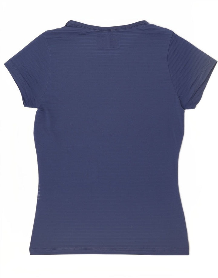 Damska koszulka z grafiką Superdry Top UK 10, mała, niebieska, poliester