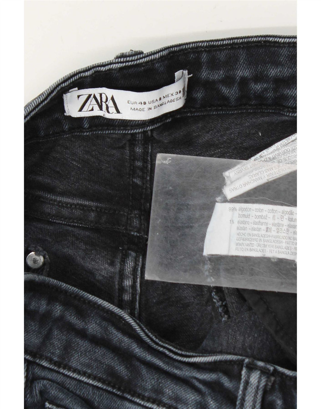 Dżinsy damskie Zara EU 40 Medium W30 L26 Granatowa bawełna