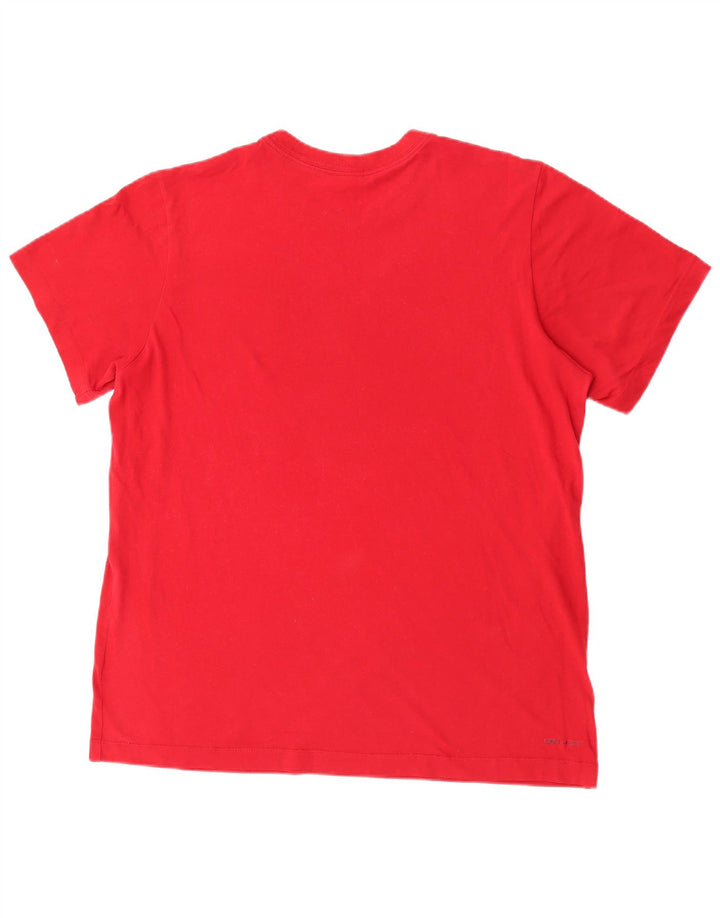 Męski T-shirt z grafiką Jordan, duży, czerwony
