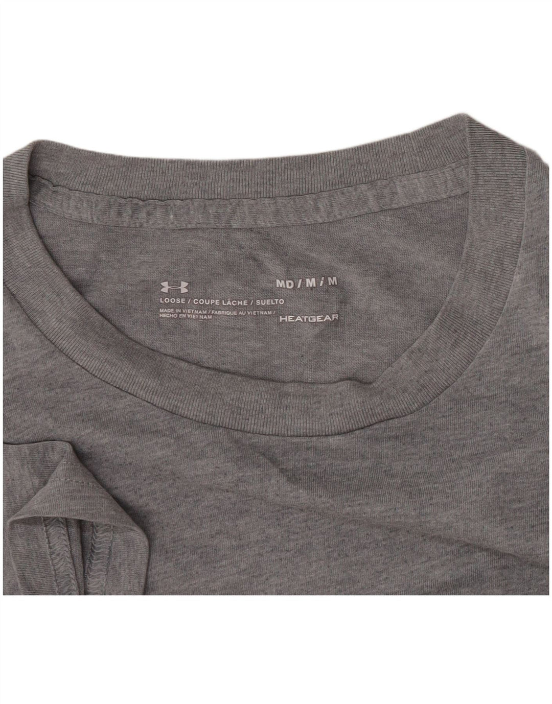 Męski t-shirt z grafiką Under Armour Heat Gear, średni szary