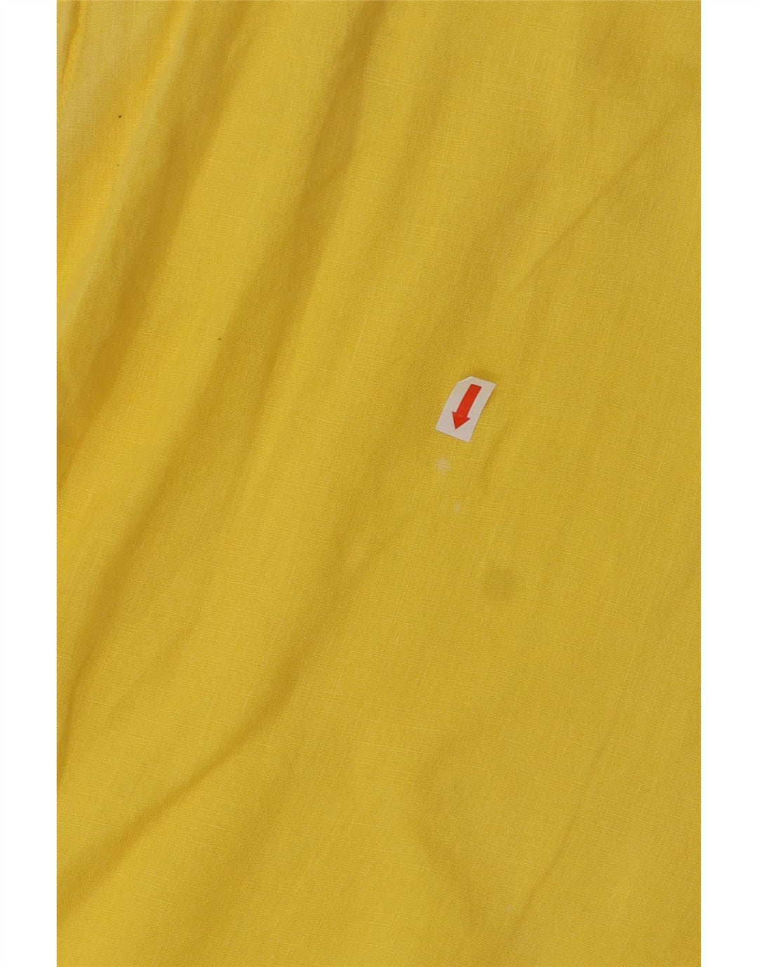 Damska bluzka bez rękawów w stylu vintage, UK 18 XL, żółta lniana